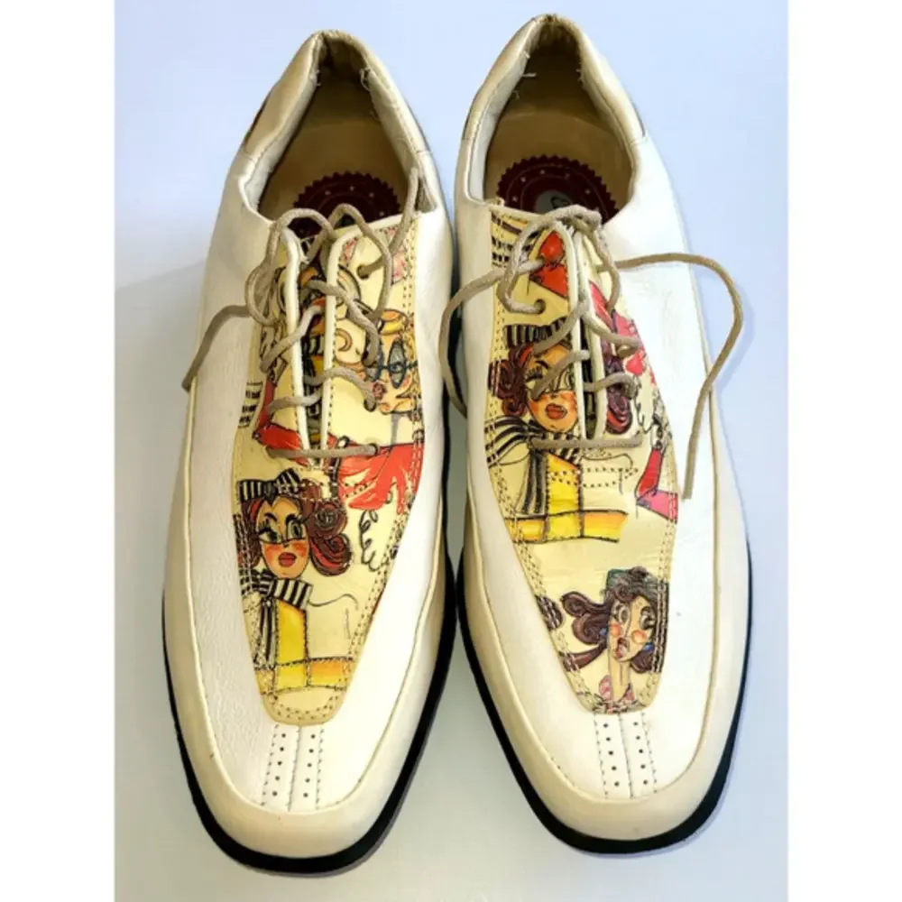 Vintage Estate by FootJoy Golf Shoes Woman's 7.5 Art2Wear Deco 40 Motif‎